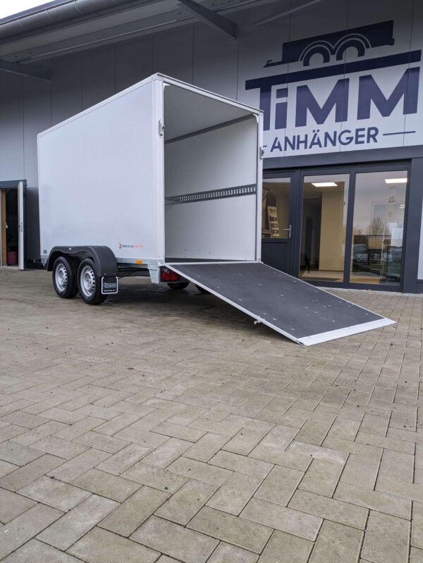 Kofferanhänger 306x154x200 2000kg  Auffahrrampe