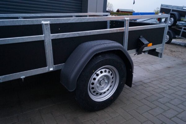 Tieflader 255x133cm 1350kg gebremst Holz Anhänger – Bild 3