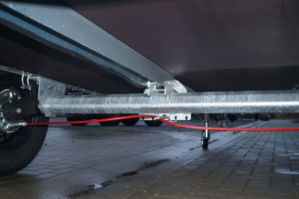 Tieflader 255x133cm 1350kg gebremst Holz Anhänger – Bild 7