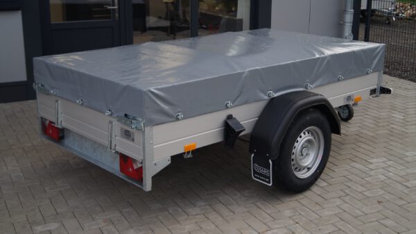 Tieflader 255x133cm 1350kg gebremst Flachplane – Bild 2
