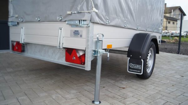 Tieflader 255x133cm 750kg Hochplane grau 140cm – Bild 2