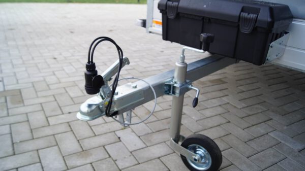 Tieflader 255x133cm 750kg Hochplane grau 140cm – Bild 5