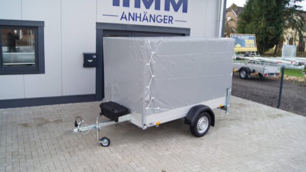 Tieflader 255x133cm 750kg Hochplane grau 140cm