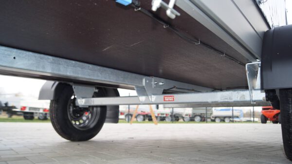 Tieflader 255x133cm 750kg Hochplane grau 140cm – Bild 7
