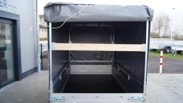 Tieflader 255x133cm 750kg Hochplane grau 140cm – Bild 8