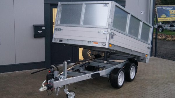 Heckkipper 276 150 2000kg Handpumpe Stahlblechaufsatzwände – Bild 2