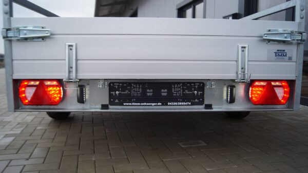 Tieflader 255x153cm 1500kg LED gebremst Rampenschacht – Bild 11