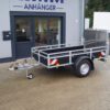 Tieflader 255x133cm 1350kg gebremst Holz Sonderrampe Warnmarkierung