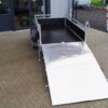 Tieflader 255x133cm 1350kg gebremst Holz Sonderrampe Warnmarkierung – Bild 3