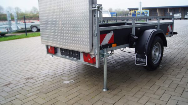 Tieflader 255x133cm 1350kg gebremst Holz Sonderrampe Warnmarkierung – Bild 11