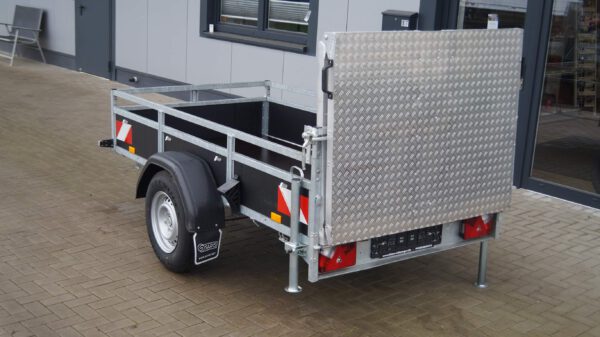 Tieflader 255x133cm 1350kg gebremst Holz Sonderrampe Warnmarkierung – Bild 10