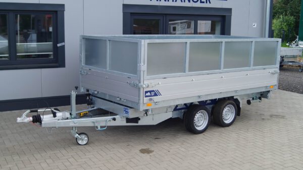 Dreiseitenkipper 356 184 3500kg Elektrisch Stahlaufsatzwände – Bild 2