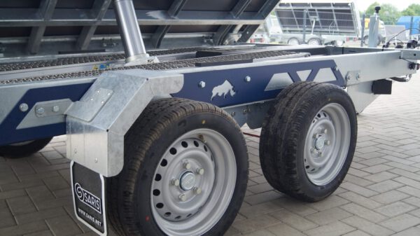 Dreiseitenkipper 356 184 3500kg Elektrisch Stahlaufsatzwände – Bild 12