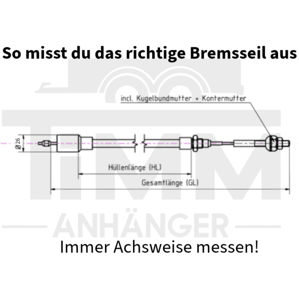 Premium Bremsbackenset  200x50mm kompatibel Knott – Bild 5