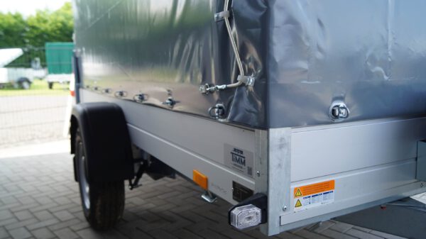 Tieflader 305x153cm 1500kg Hochplane Grau 140cm – Bild 6