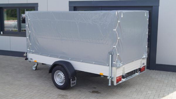Tieflader 305x153cm 1500kg Hochplane Grau 140cm – Bild 2