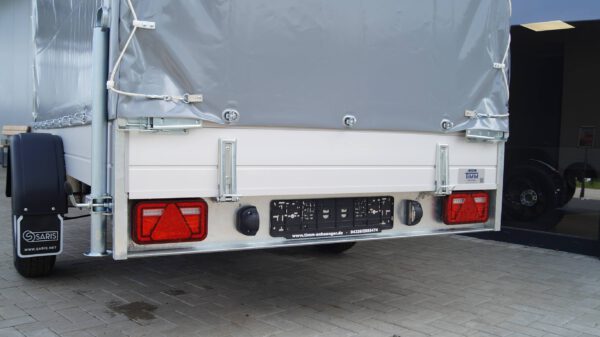 Tieflader 305x153cm 1500kg Hochplane Grau 140cm – Bild 3