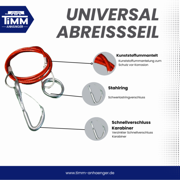Universal Abreißseil 1m