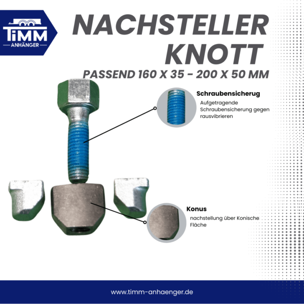 Nachsteller passend Knott Radbremse