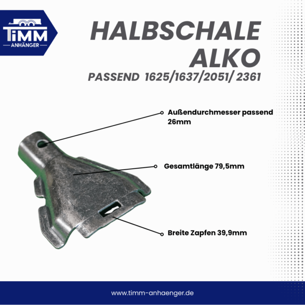 Halbschale passend Alko Radbremse – Bild 2
