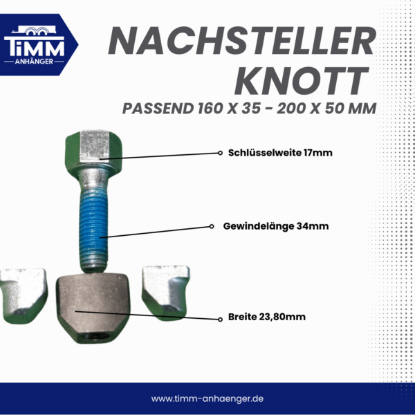Nachsteller passend Knott Radbremse – Bild 2