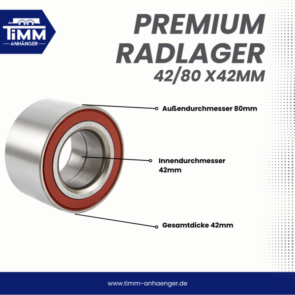 Premium Kompaktlagersatz Ø 42/80 x42mm – Bild 2