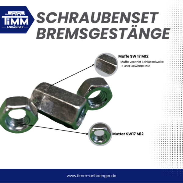 Schraubenset Bremsgestänge