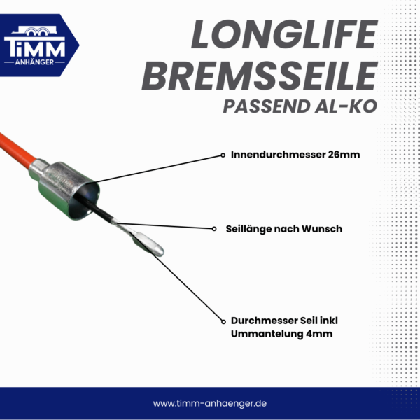 Bremsseile extra Long Life passend AL-KO – Bild 2