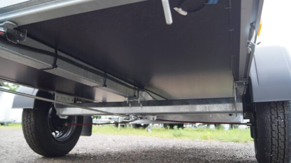 Tieflader 255x133cm 1350kg Hochplane grau 140cm – Bild 12