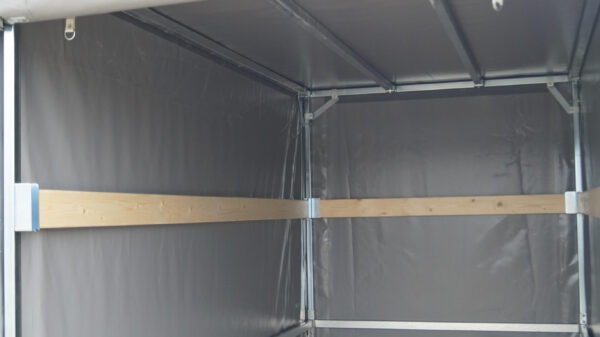 Tieflader 255x133cm 1350kg Hochplane grau 140cm – Bild 7