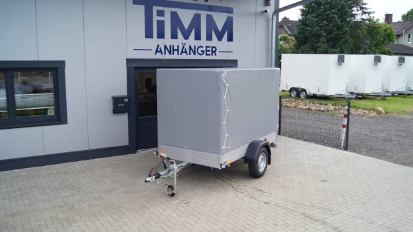 Tieflader 255x133cm 1350kg Hochplane grau 140cm