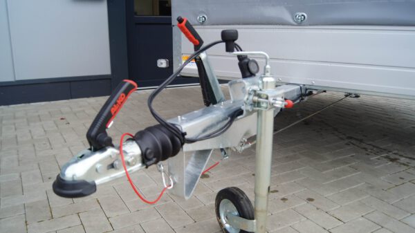 Tieflader 255x133cm 1350kg Hochplane grau 140cm – Bild 8