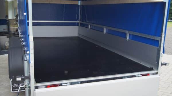 Tieflader 305x153cm 2000kg Hochplane Blau Rampen 100kmh – Bild 7