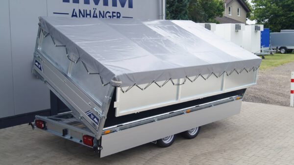 Dreiseitenkipper 406 204 3500kg verstärkt Stahlaufsatzwände Flachplane – Bild 2