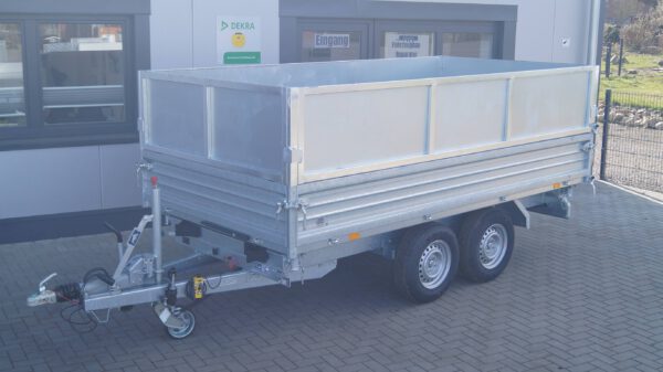 Dreiseitenkipper 360 176 3500kg Elektrisch Stahl Aufsatzwände – Bild 2