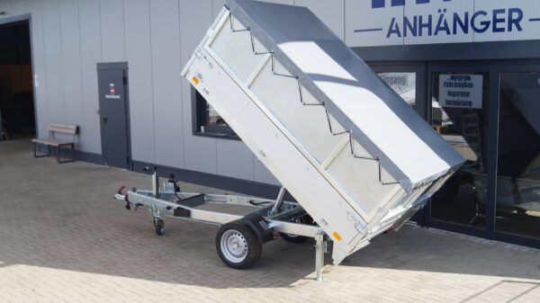 Heckkipper 256 150 1500kg Stahlaufsatzwände Flachplane – Bild 4