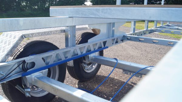Langmaterialanhänger Rohranhänger Hochlader 10m 2700kg – Bild 11