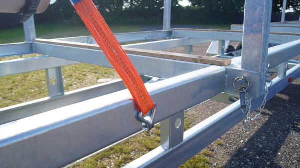 Langmaterialanhänger Rohranhänger Hochlader 10m 2700kg – Bild 15