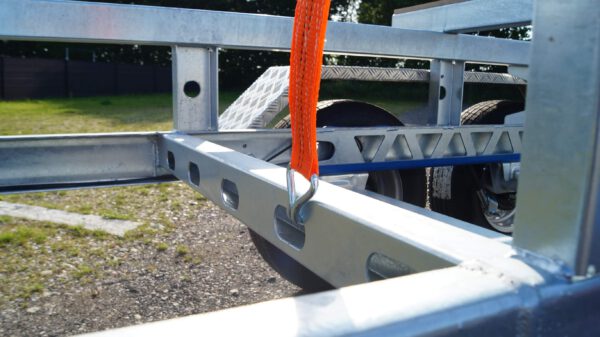 Langmaterialanhänger Rohranhänger Hochlader 10m 2700kg – Bild 17
