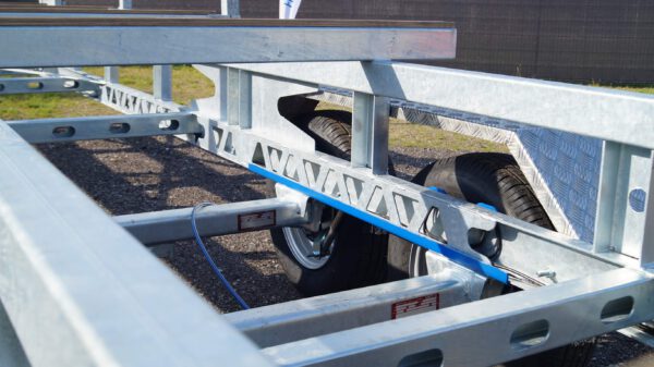 Langmaterialanhänger Rohranhänger Hochlader 10m 2700kg – Bild 12