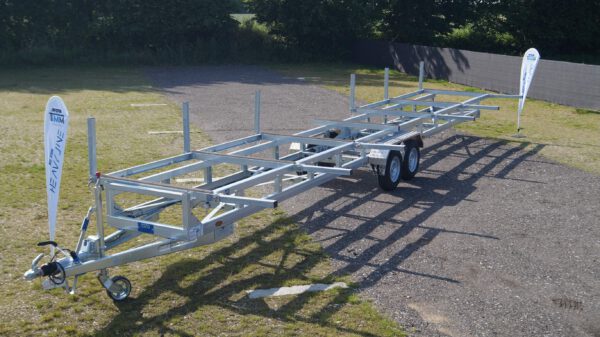 Langmaterialanhänger Rohranhänger Hochlader 10m 2700kg – Bild 6