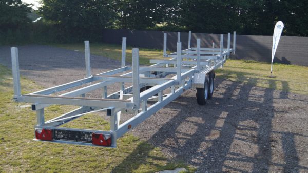 Langmaterialanhänger Rohranhänger Hochlader 10m 2700kg – Bild 3