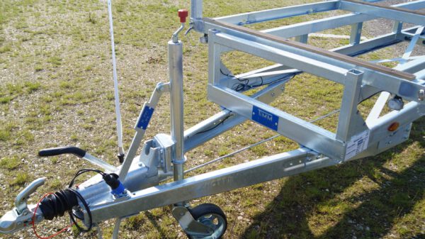 Langmaterialanhänger Rohranhänger Hochlader 10m 2700kg – Bild 8