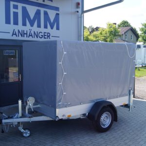Tieflader 255x153cm 1500kg gebremst Rampe Plane Winde