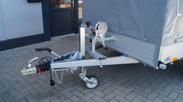 Tieflader 255x153cm 1500kg gebremst Rampe Plane Winde – Bild 2