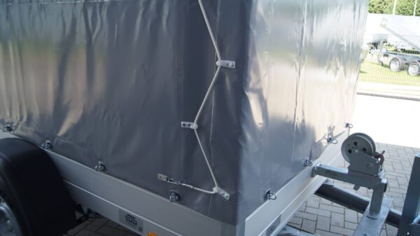 Tieflader 255x153cm 1500kg gebremst Rampe Plane Winde – Bild 3