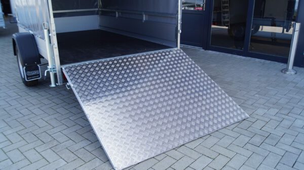 Tieflader 255x153cm 1500kg gebremst Rampe Plane Winde – Bild 11